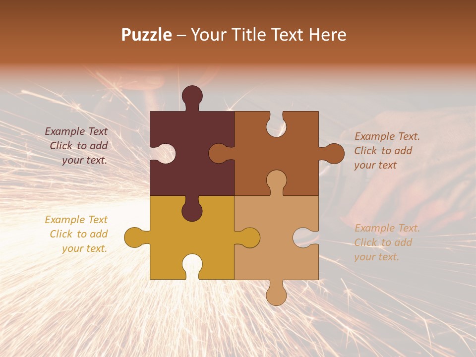 Metal Work Flame PowerPoint Template