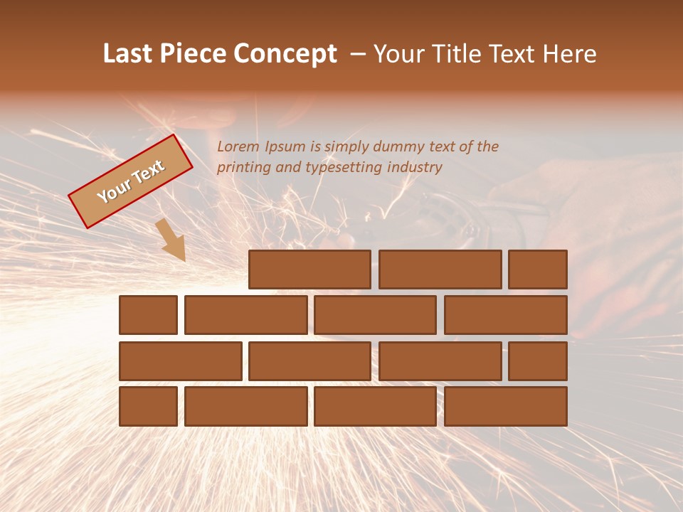 Metal Work Flame PowerPoint Template