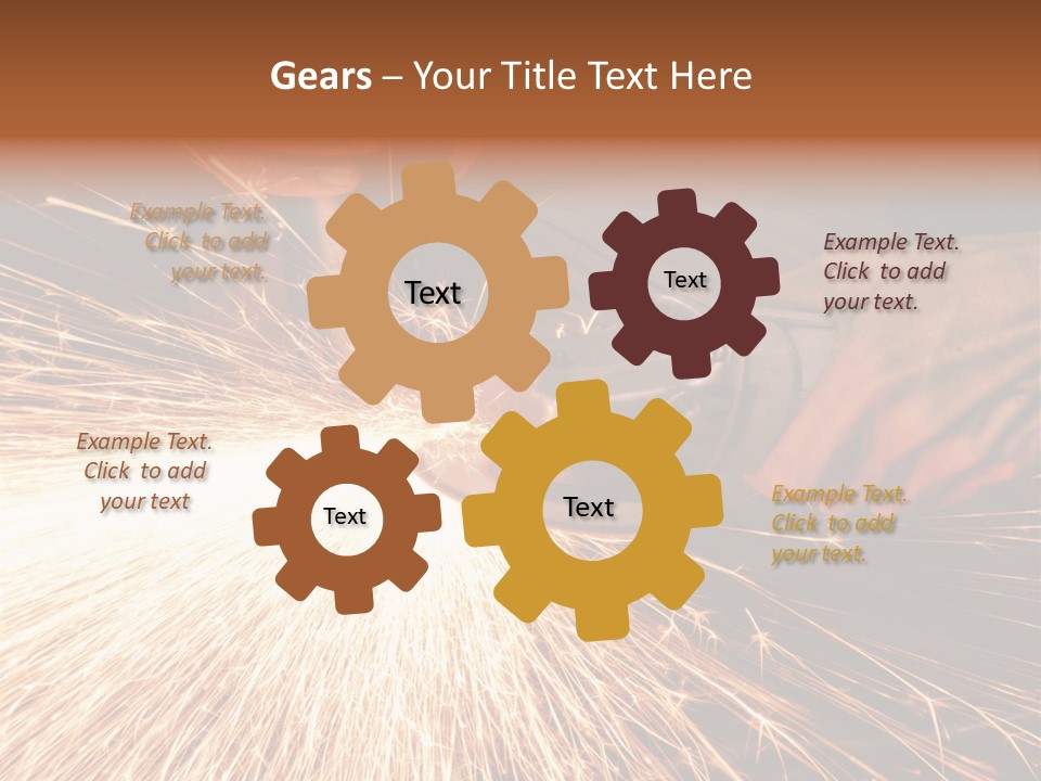 Metal Work Flame PowerPoint Template