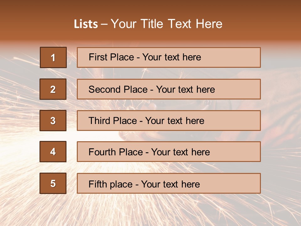 Metal Work Flame PowerPoint Template