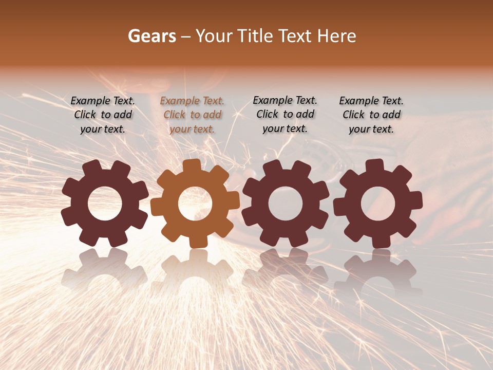 Metal Work Flame PowerPoint Template