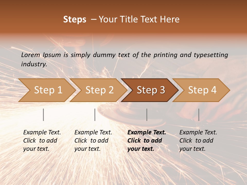 Metal Work Flame PowerPoint Template