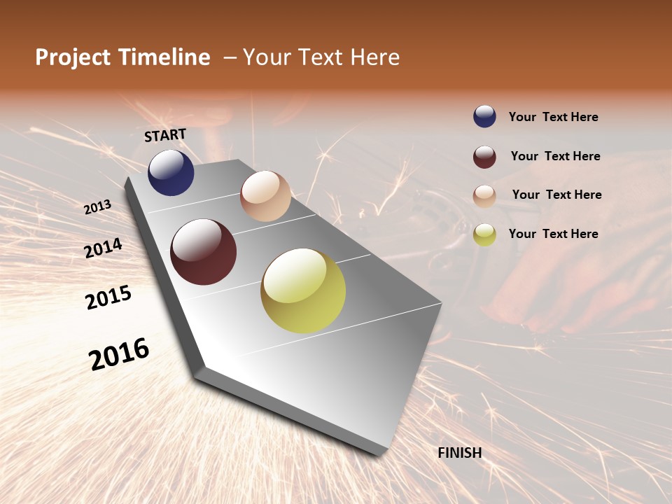 Metal Work Flame PowerPoint Template