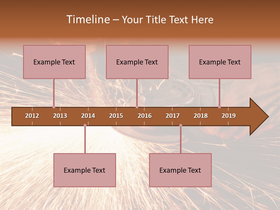 Metal Work Flame PowerPoint Template