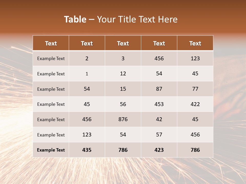 Metal Work Flame PowerPoint Template