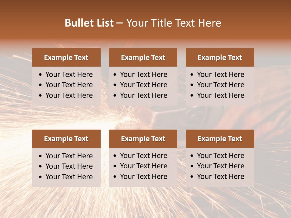 Metal Work Flame PowerPoint Template