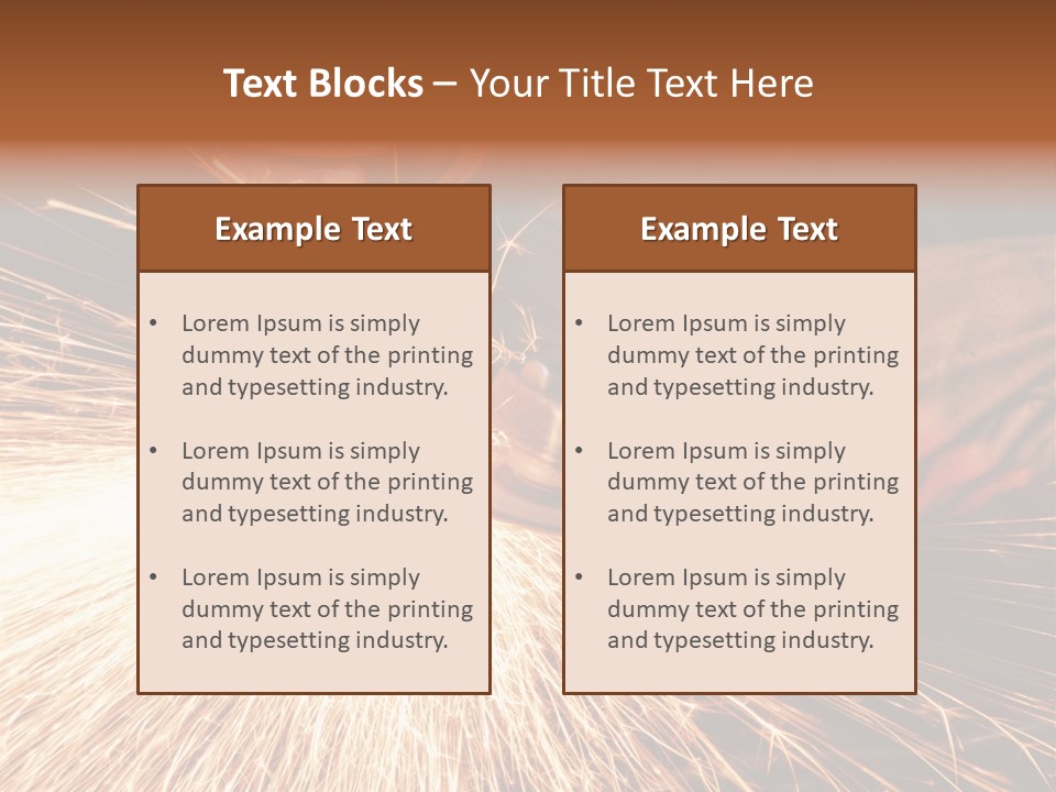 Metal Work Flame PowerPoint Template