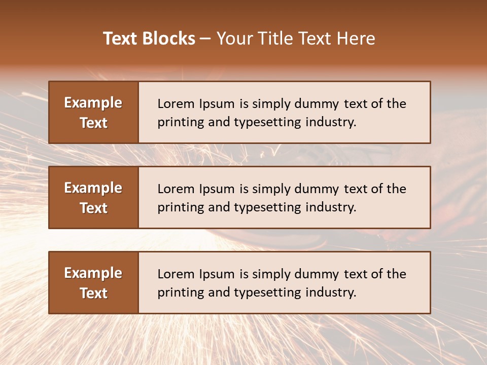 Metal Work Flame PowerPoint Template