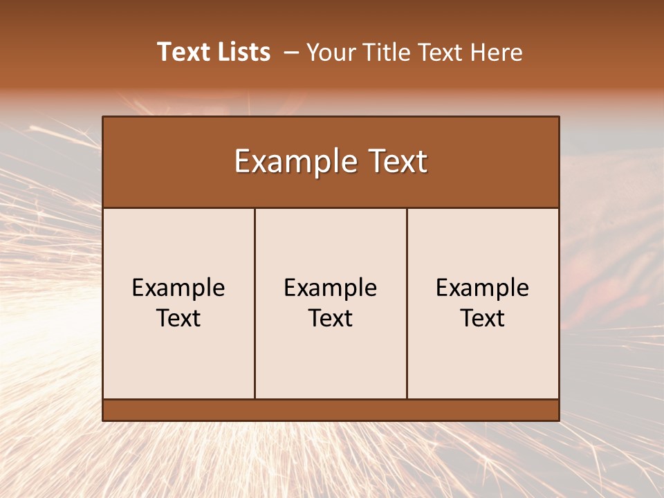 Metal Work Flame PowerPoint Template