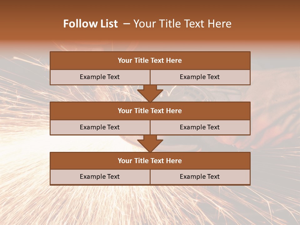 Metal Work Flame PowerPoint Template