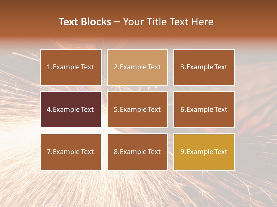 Metal Work Flame PowerPoint Template