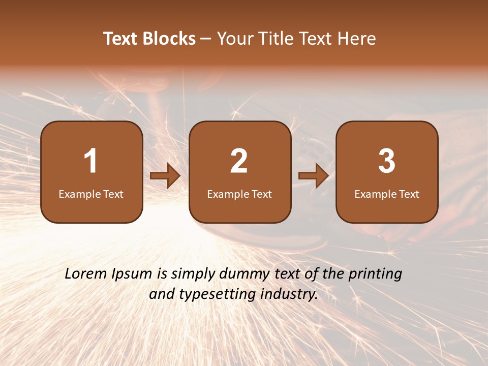 Metal Work Flame PowerPoint Template