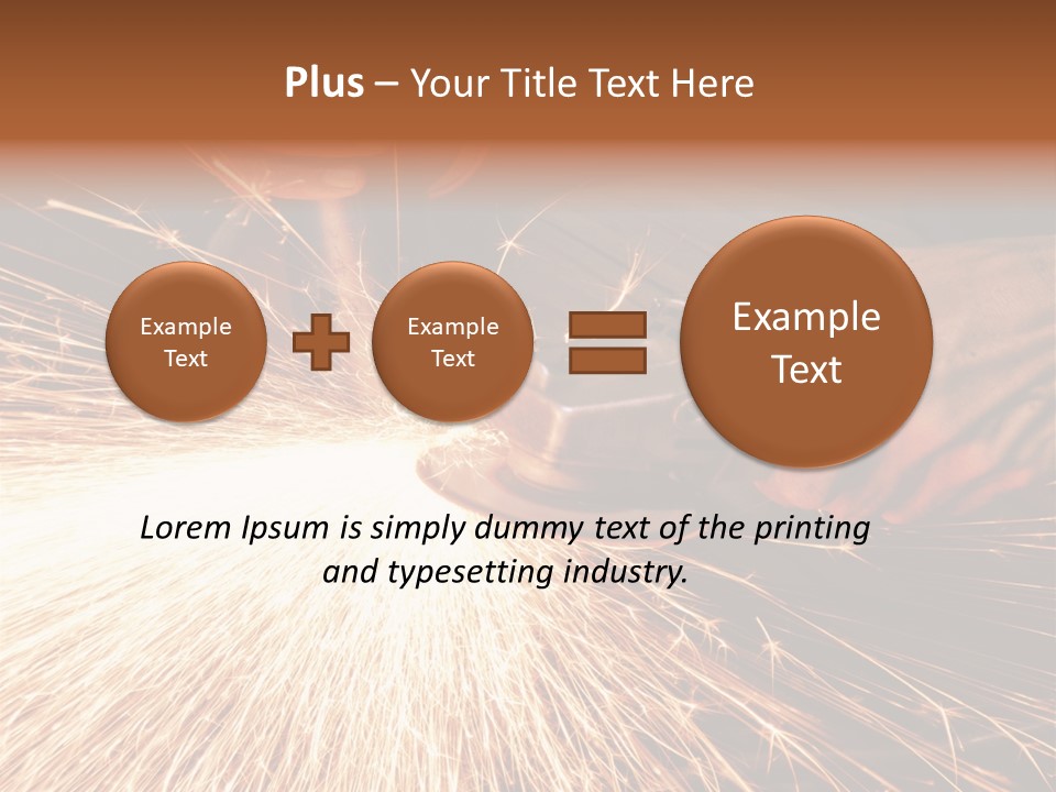 Metal Work Flame PowerPoint Template