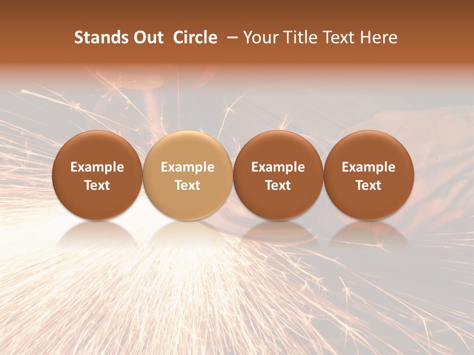 Metal Work Flame PowerPoint Template