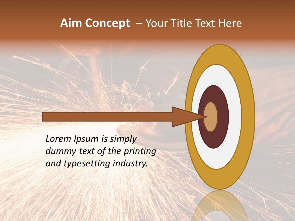 Metal Work Flame PowerPoint Template