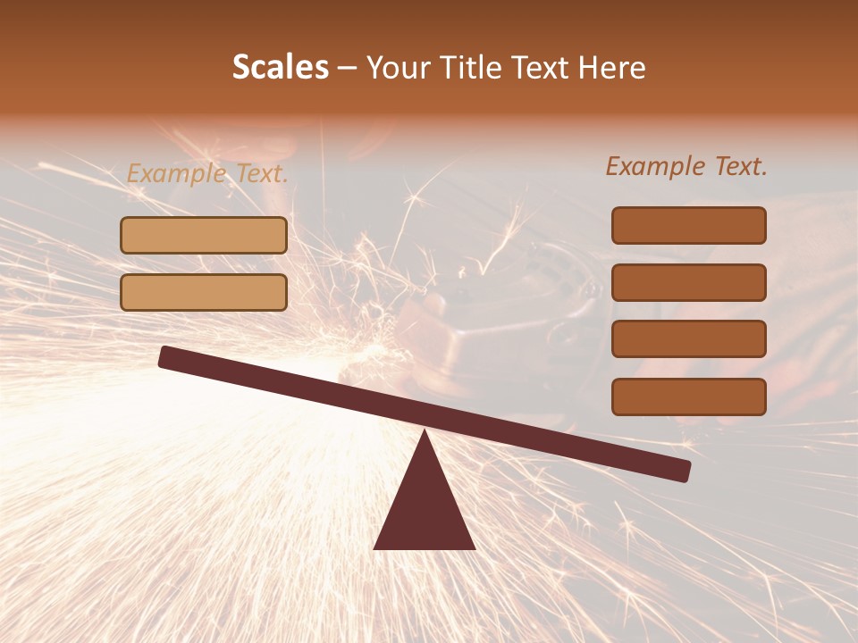 Metal Work Flame PowerPoint Template