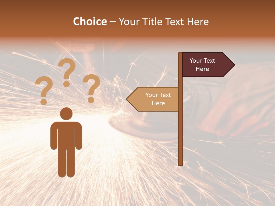 Metal Work Flame PowerPoint Template