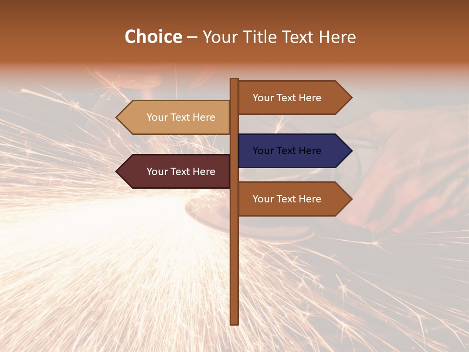 Metal Work Flame PowerPoint Template