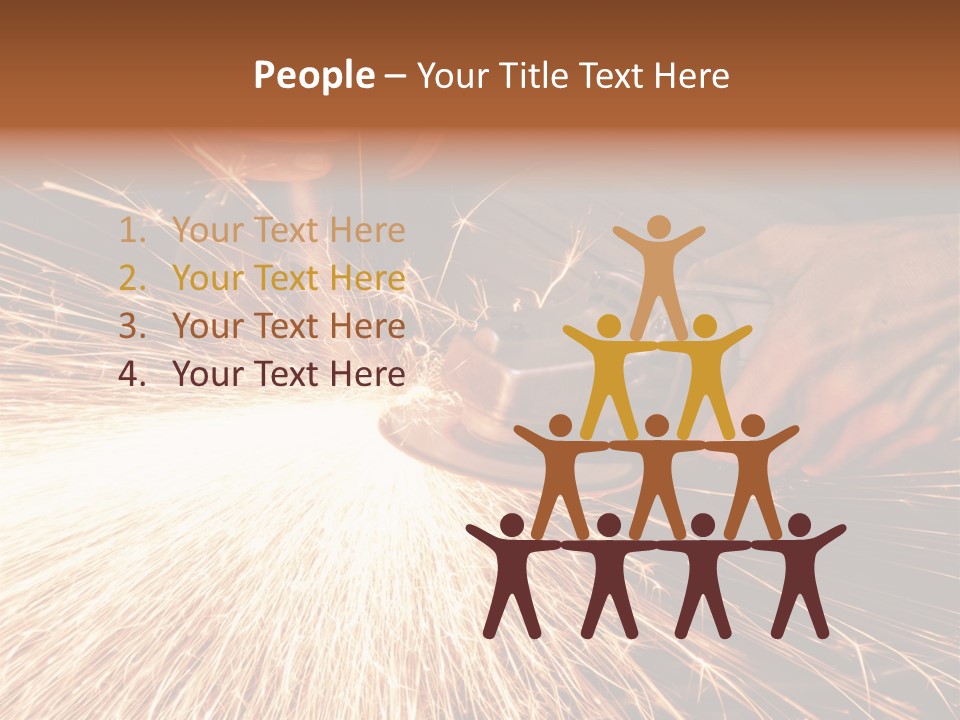 Metal Work Flame PowerPoint Template