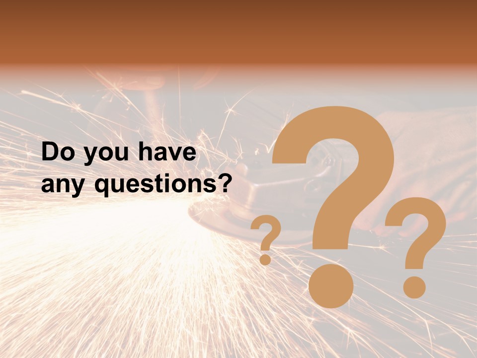 Metal Work Flame PowerPoint Template