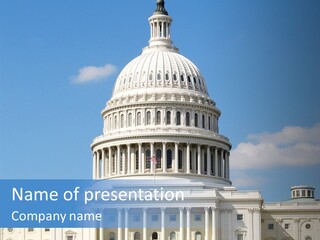 Senate City Travel PowerPoint Template