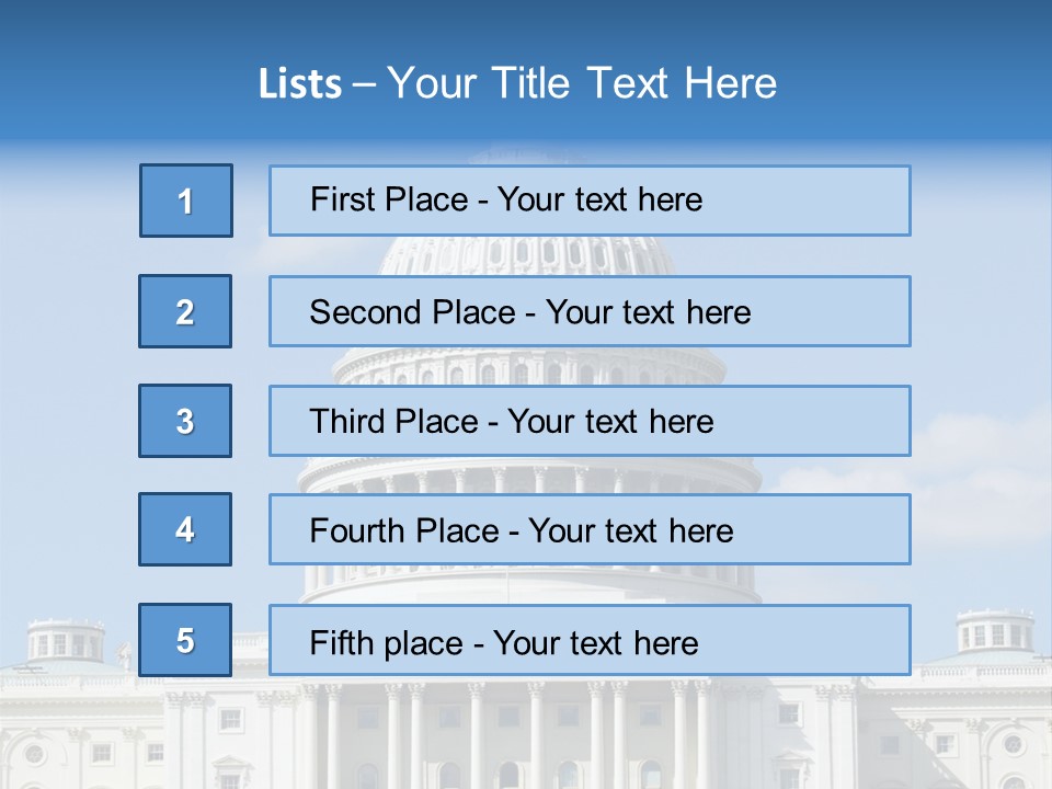 Senate City Travel PowerPoint Template