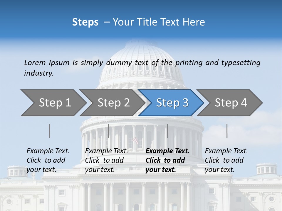 Senate City Travel PowerPoint Template