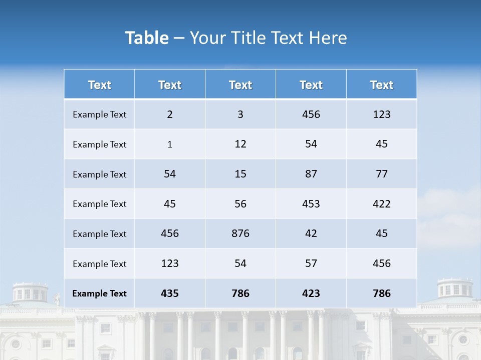 Senate City Travel PowerPoint Template