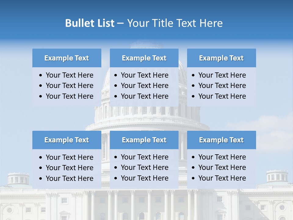 Senate City Travel PowerPoint Template