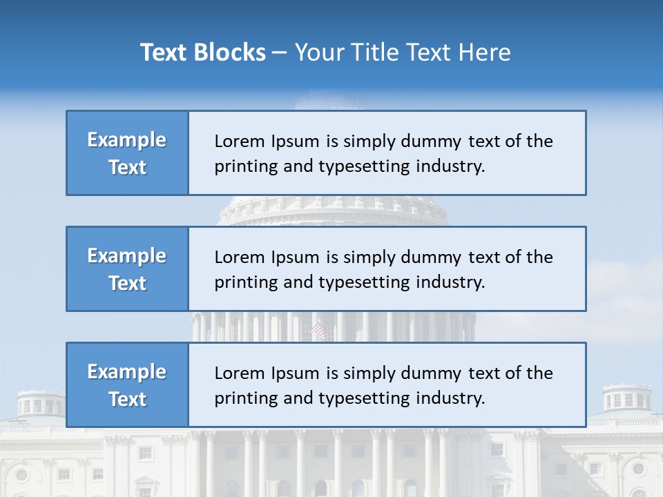 Senate City Travel PowerPoint Template