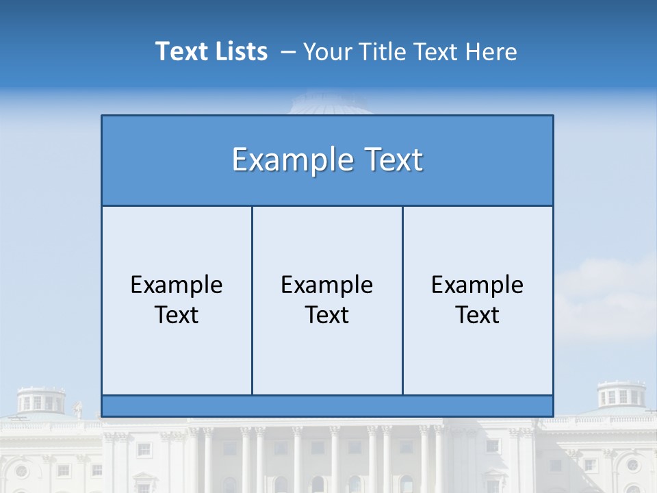 Senate City Travel PowerPoint Template