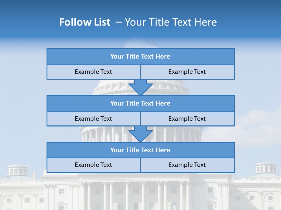 Senate City Travel PowerPoint Template