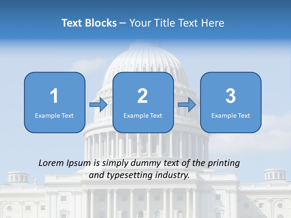 Senate City Travel PowerPoint Template