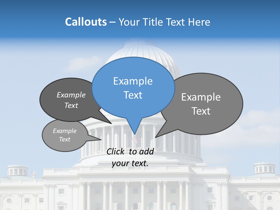 Senate City Travel PowerPoint Template