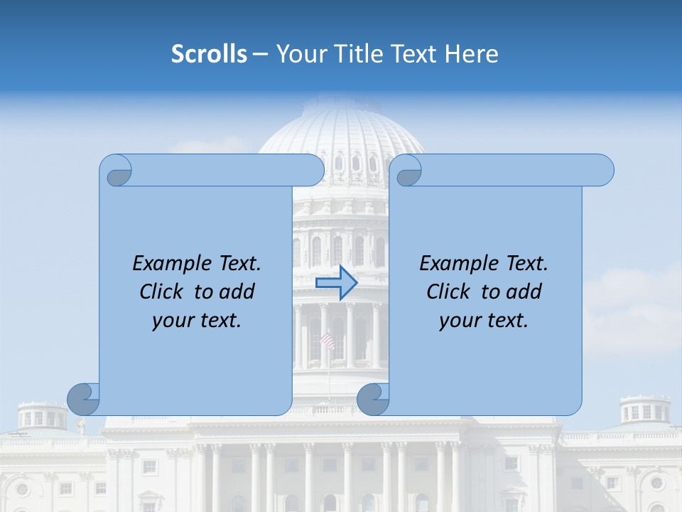 Senate City Travel PowerPoint Template