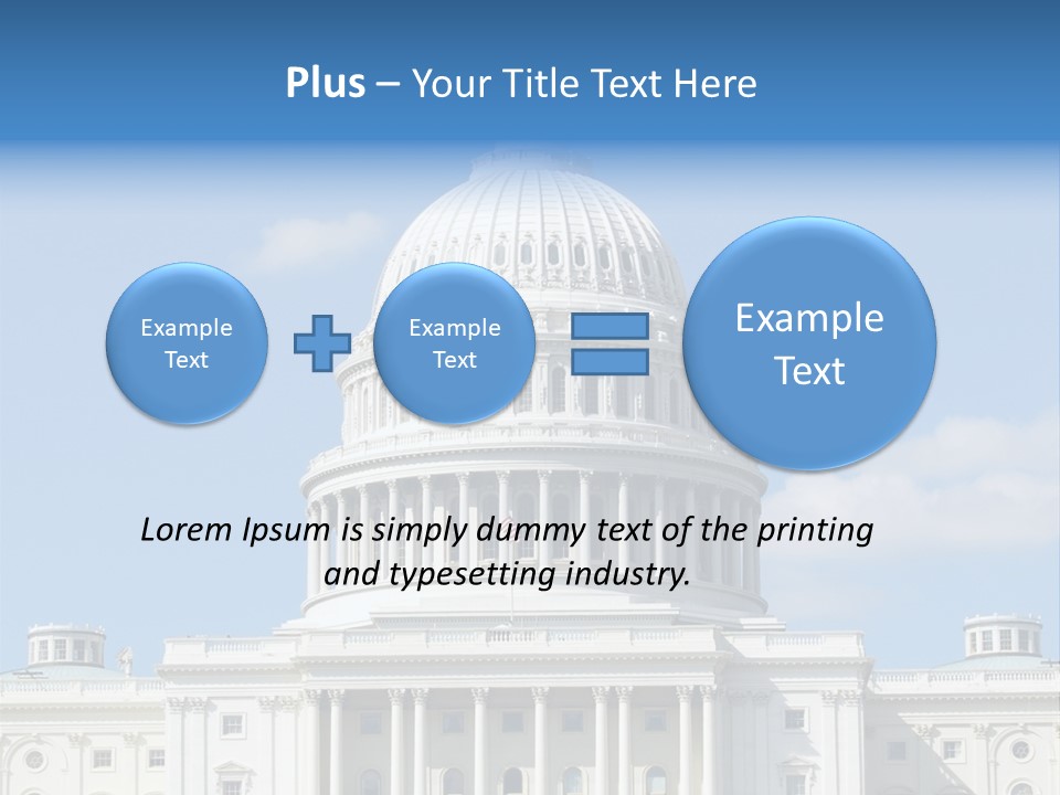 Senate City Travel PowerPoint Template