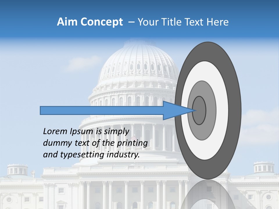 Senate City Travel PowerPoint Template