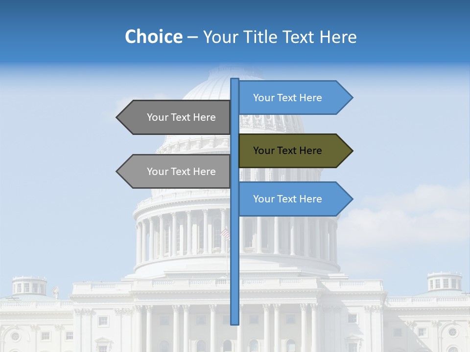 Senate City Travel PowerPoint Template