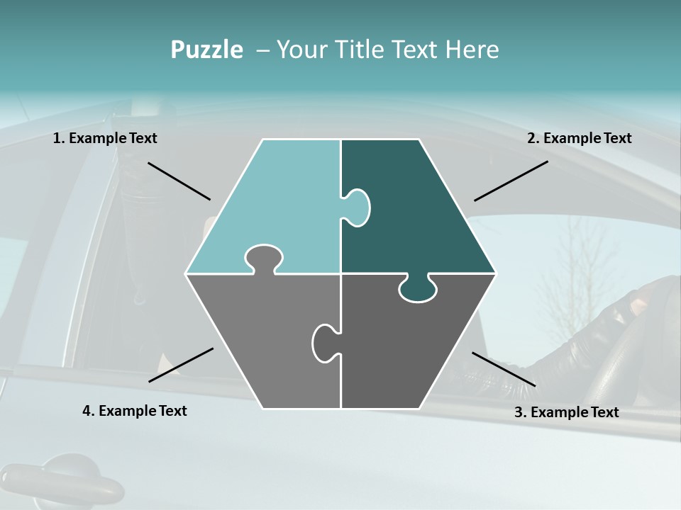 Driving Gesturing Threaten PowerPoint Template