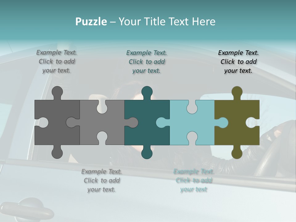 Driving Gesturing Threaten PowerPoint Template