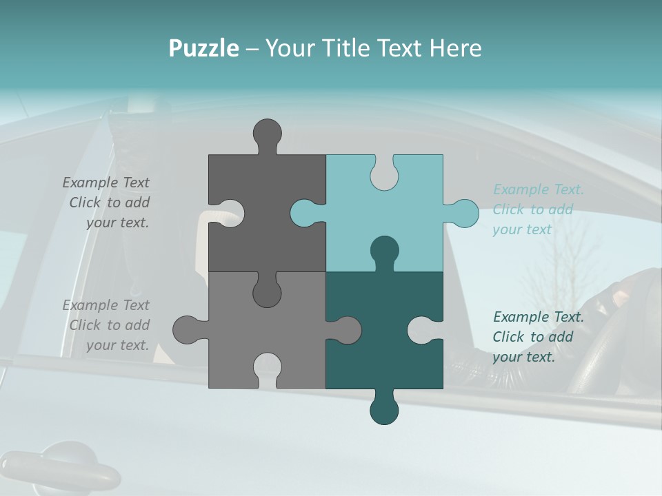 Driving Gesturing Threaten PowerPoint Template