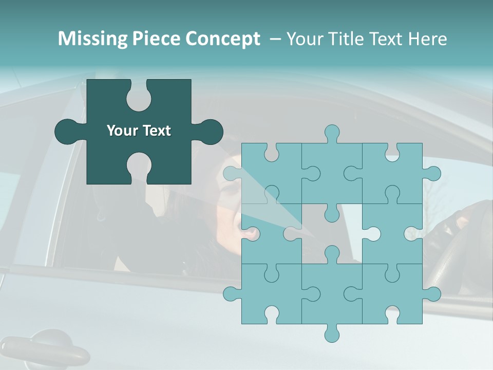 Driving Gesturing Threaten PowerPoint Template