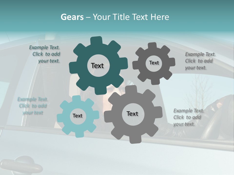 Driving Gesturing Threaten PowerPoint Template