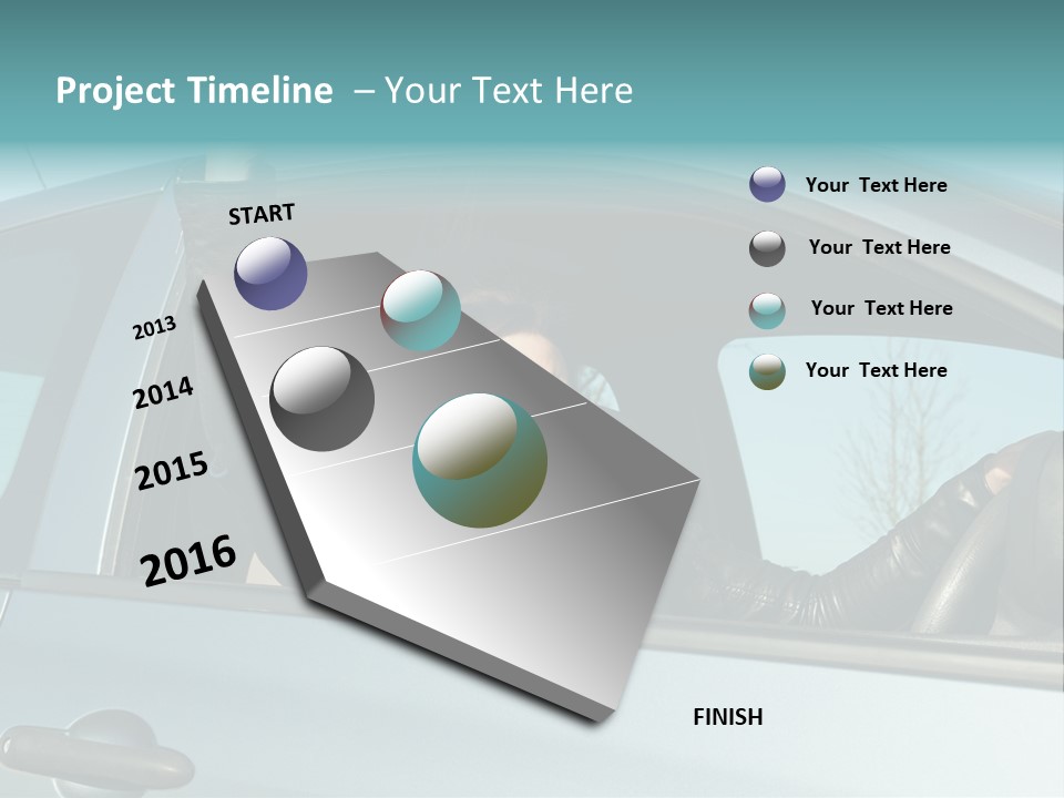 Driving Gesturing Threaten PowerPoint Template