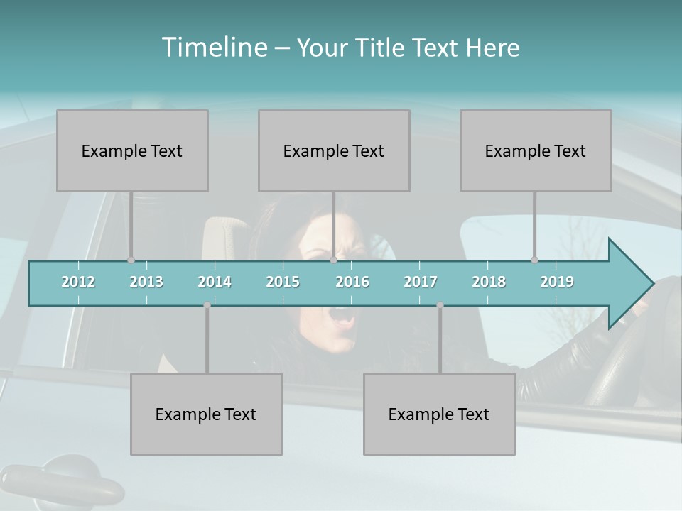 Driving Gesturing Threaten PowerPoint Template