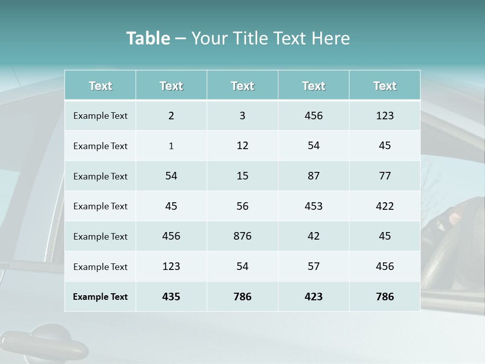 Driving Gesturing Threaten PowerPoint Template