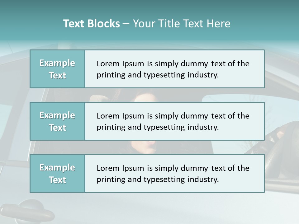 Driving Gesturing Threaten PowerPoint Template