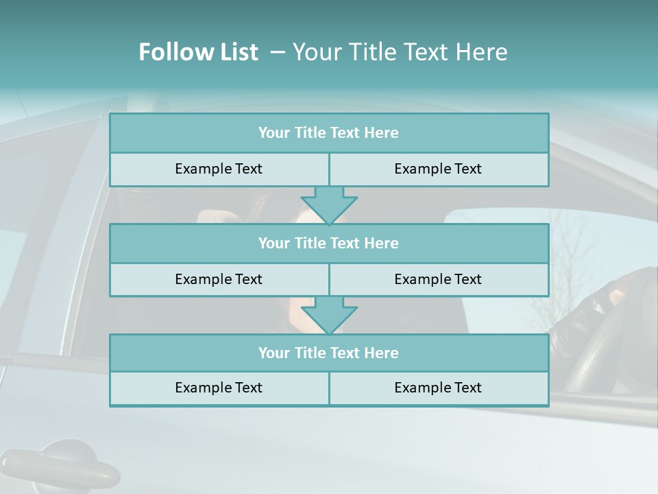 Driving Gesturing Threaten PowerPoint Template