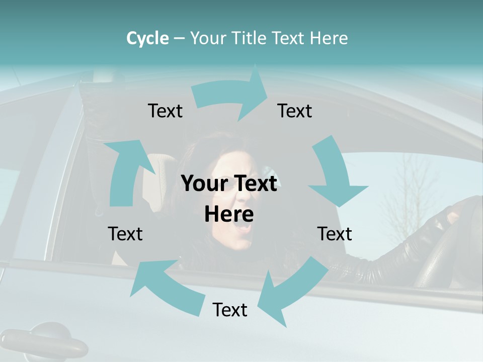 Driving Gesturing Threaten PowerPoint Template