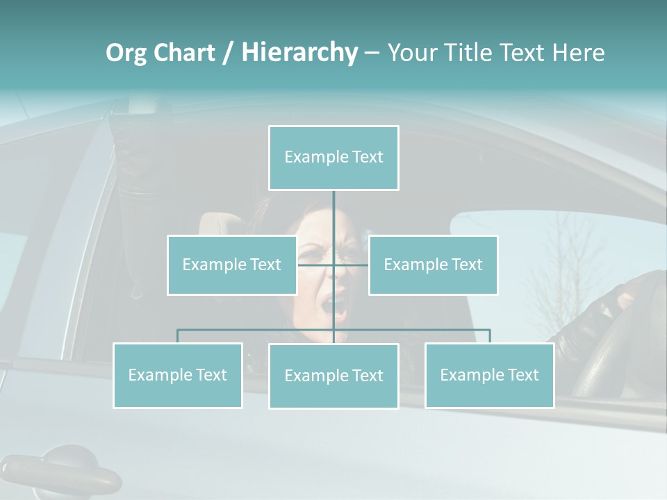 Driving Gesturing Threaten PowerPoint Template